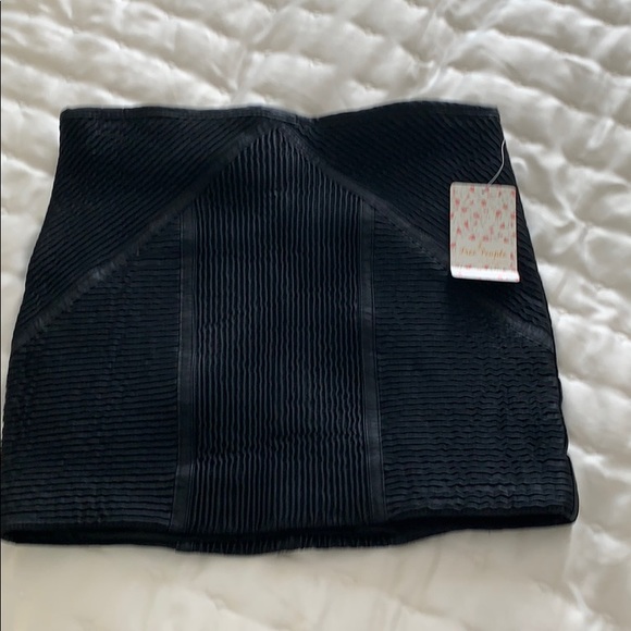 Free People Dresses & Skirts - Faux leather black Free People skirt
